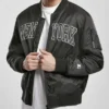 New York Black Vintage Bomber Jacket