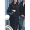 New York City 2026 Dua Lipa Black Long Wool Coat For Womens