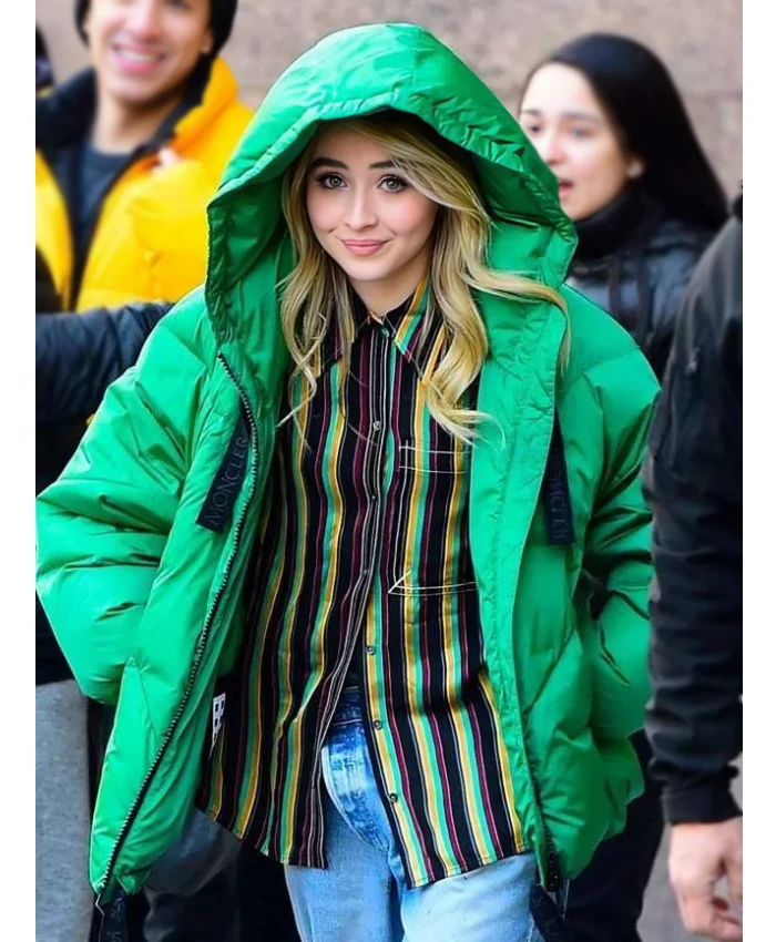 New York City American Singer Sabrina Carpenter Puffer Jacket