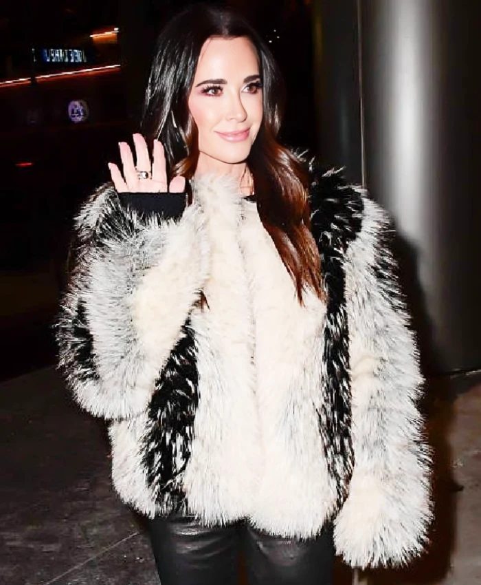 Kyle Richards NYC Fur Jacket