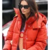 New York Emily Ratajkowski Puffer Jacket