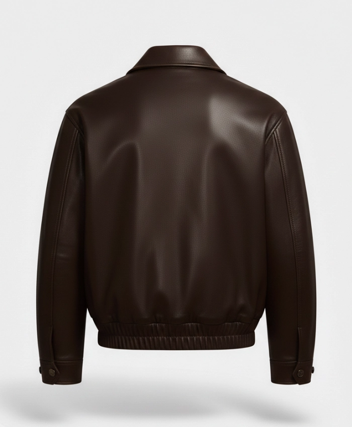 NYFW 2026 Emma Brooks Leather Bomber - Image 5