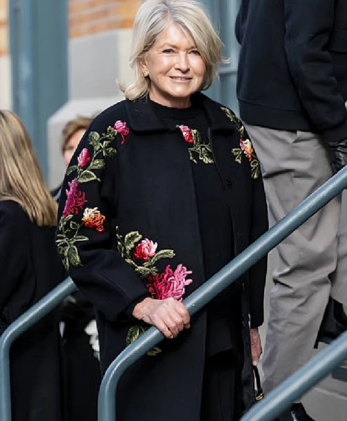 Martha Stewart New York Fashion Week Floral Coat - Image 2