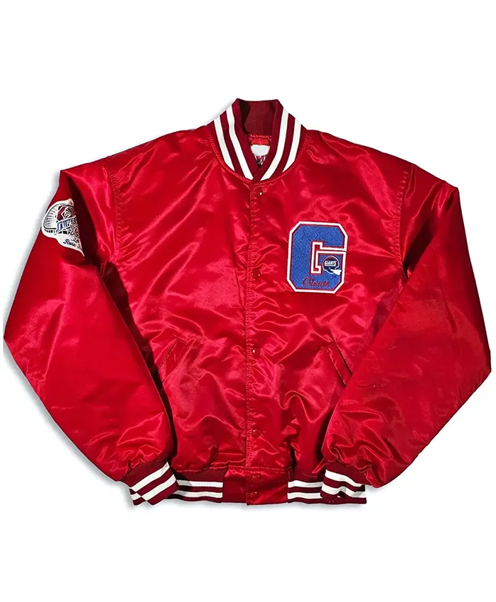 New York Giants 80s Super Bowl Varsity Jacket