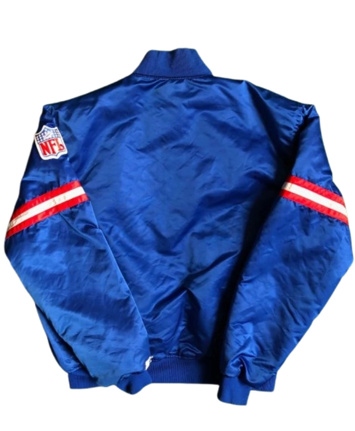 New York Giants Blue Satin Jacket