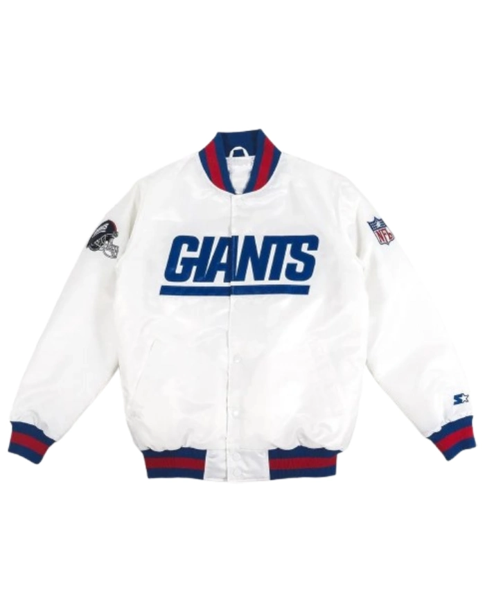 New York Giants White Satin Jacket