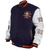 New York Islanders Championship Navy And White Leeterman Varsity Jacket