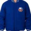 New York Islanders Royal Blue Full Snap Wool Varsity Jacket