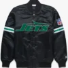 New York Jets Black Letterman Varsity Jacket