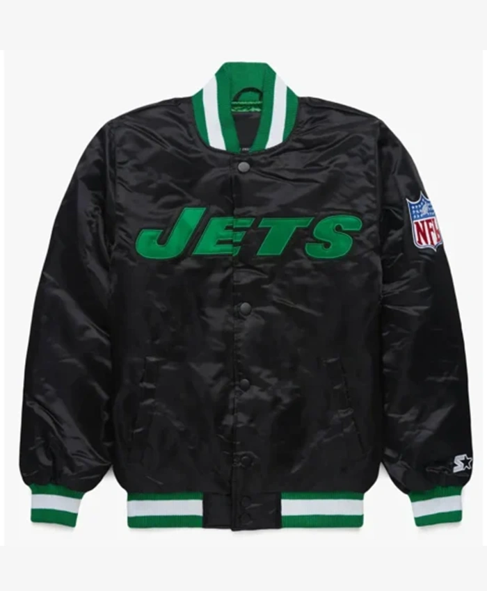 New York Jets Blackout Varsity Jacket