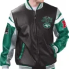 New York Jets Full Zip Bomber Leather Jacket