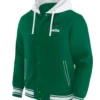 New York Jets Green Cotton Hooded Varsity Jacket