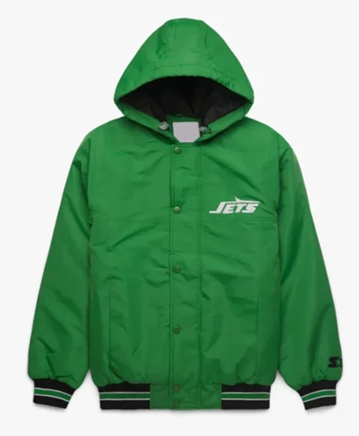 New York Jets Green Hooded Varsity Jacket