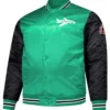 New York Jets Kelly Green And Black Team Varsity Jacket