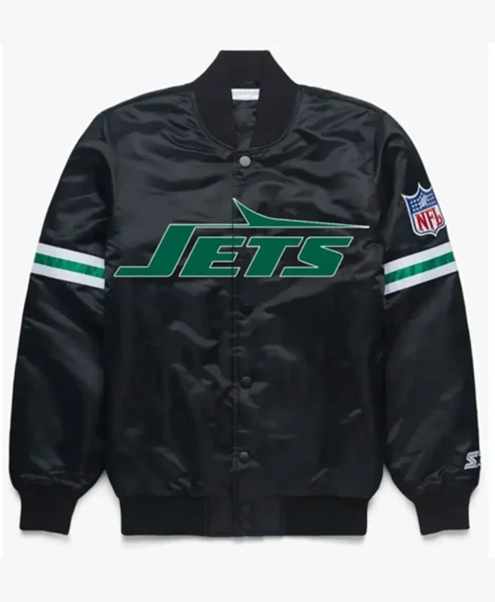 New York Jets Method Man Black Varsity Jacket