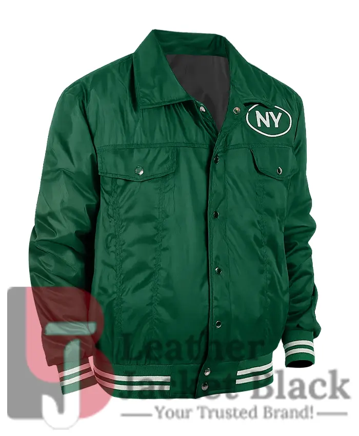 New York Jets Silver Tab Varsity Trucker Jacket 1
