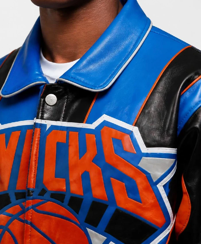 New York Knicks Leather Jacket NBA