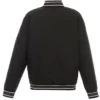 New York Knicks Poly Twill Black Varsity Jacket For Men And Women