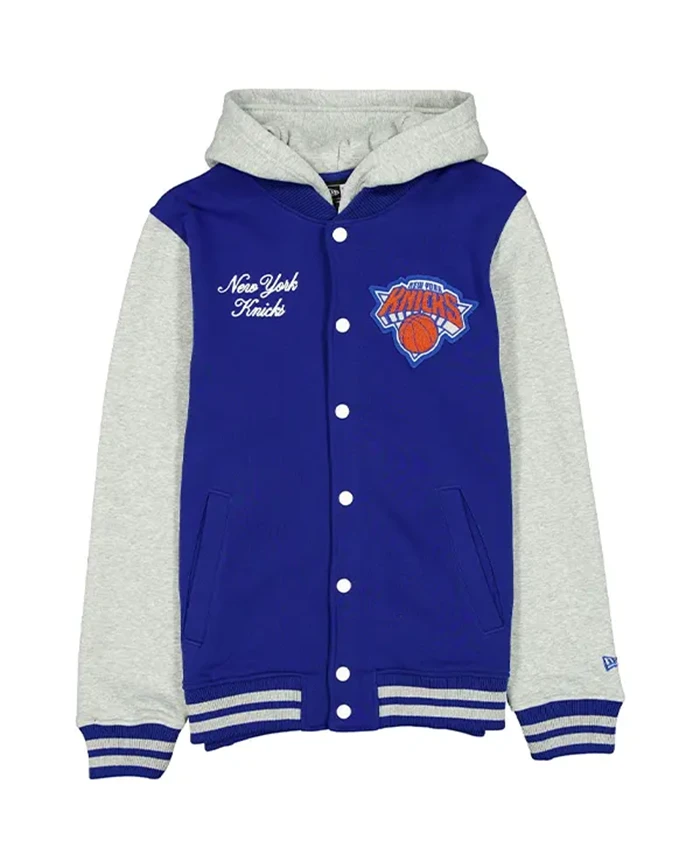 New York Knicks Throwback Prep Hooded Varsity Jacket