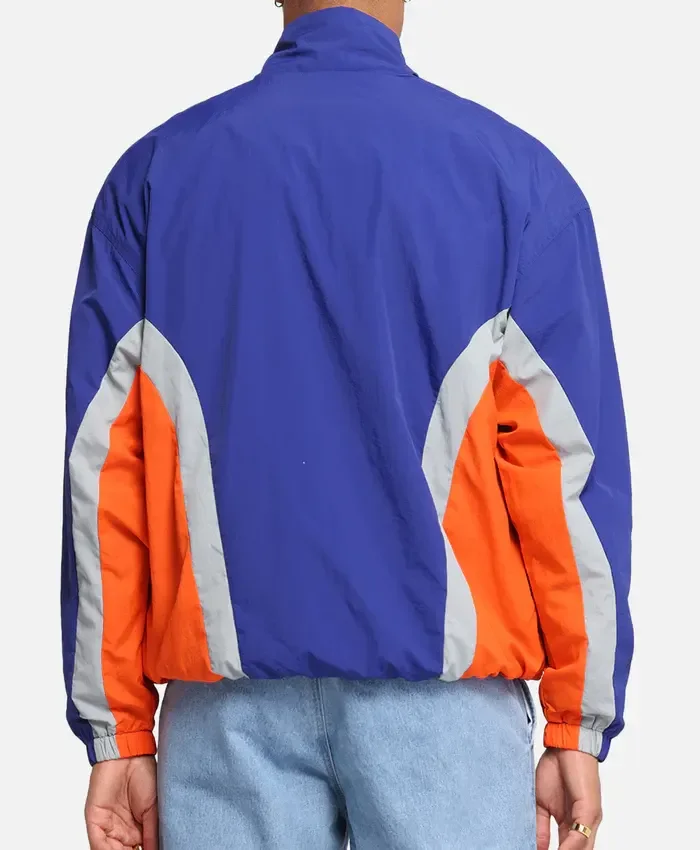 New York Knicks Track Jacket In Purple And Orange