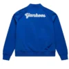 New York Yankees Throwback Graphics Full Snap Blue Satin Jacket