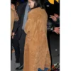 New York Knicks Game Selena Gomez Double Breasted Coat