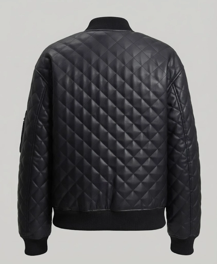Nia Jax WWE Smackdown 2026 Lina Fanene Quilted Bomber Leather Jacket