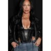Nia Jax WWE Smackdown 2026 Lina Fanene Quilted Bomber Leather Jacket