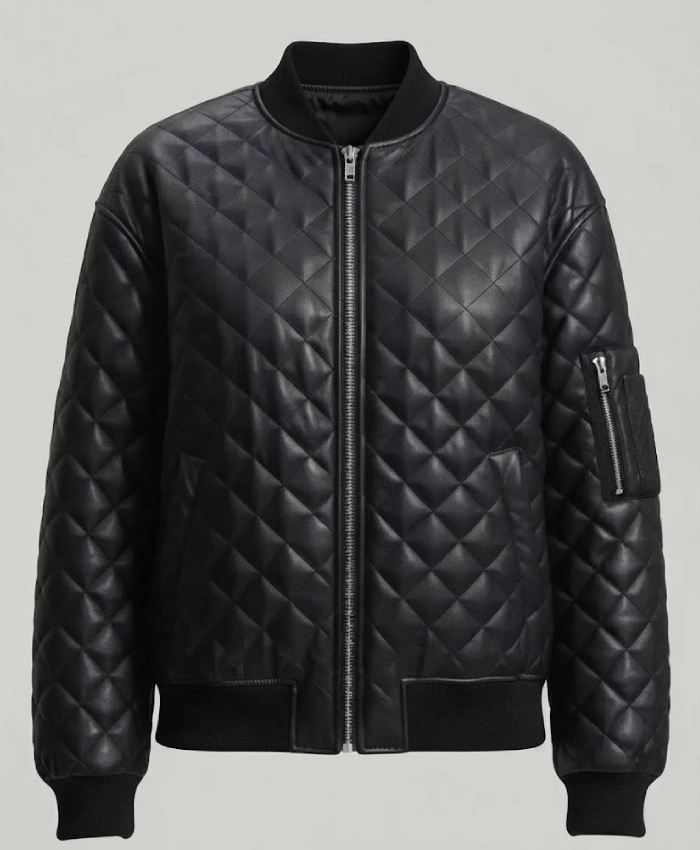 Nia Jax WWE Smackdown 2026 Lina Fanene Quilted Leather Jacket