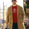 Nick Jonas A Very Jonas Christmas Movie 2025 Brown Wool Coat For Sale