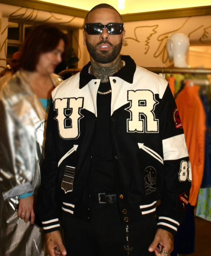 Nicky Jam Rodeo Style White River Wanted Man Varsity Jacket