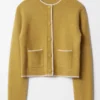 Nicole Law Tales From The Loop May Yellow Cardigan Sweater