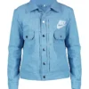 Nike X Levis Trucker Blue Denim Jacket For Men And Women