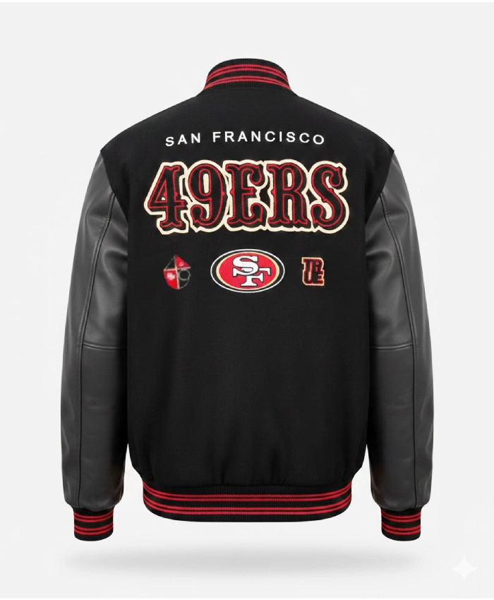 Nike x San Francisco 49ers Destroyer Varsity Jacket - Image 3