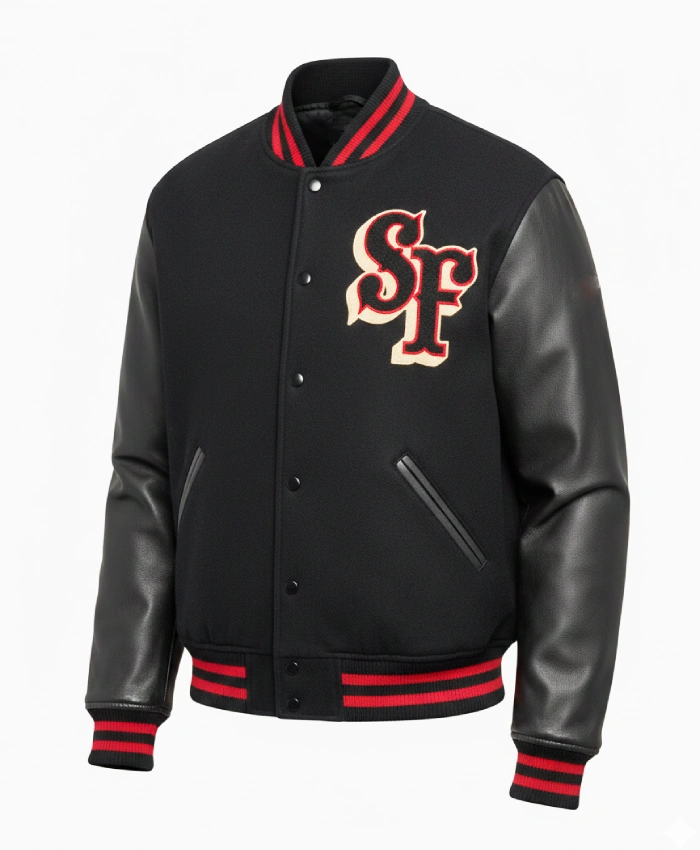 Nike x San Francisco 49ers Destroyer Varsity Jacket - Image 2