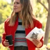Nobody Wants This 2024 Kristen Bell Red Bomber Jacket