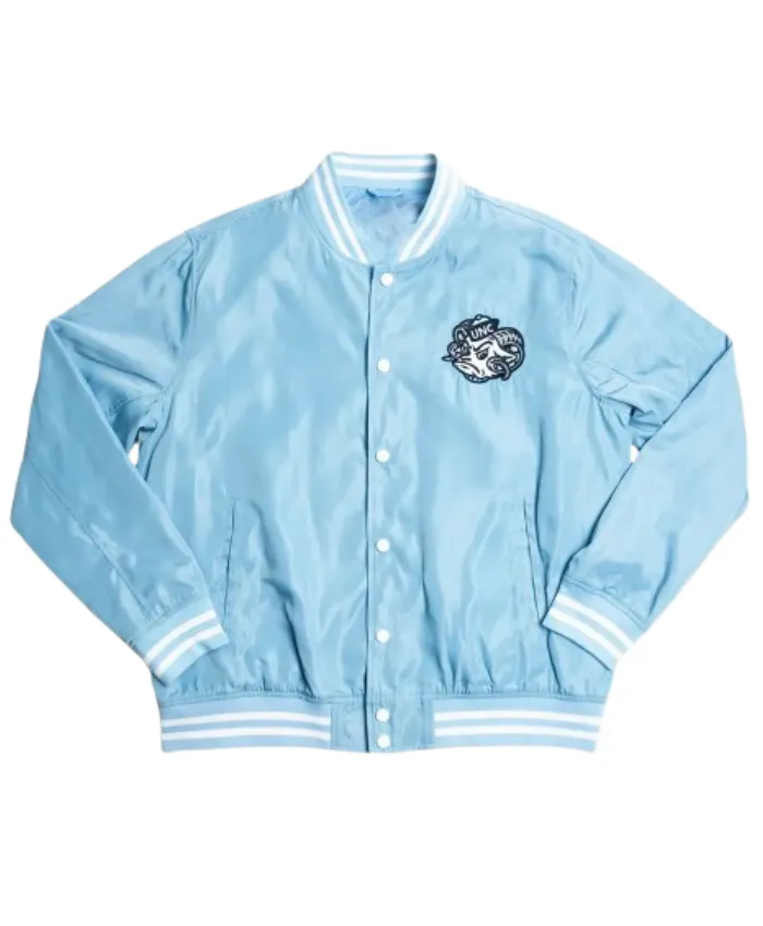 North Carolina Tar Heels Vintage Rameses Sky Blue Bomber Jacket
