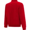 Nylon Cleveland Guardians Red Bomber Full Zip Jacket