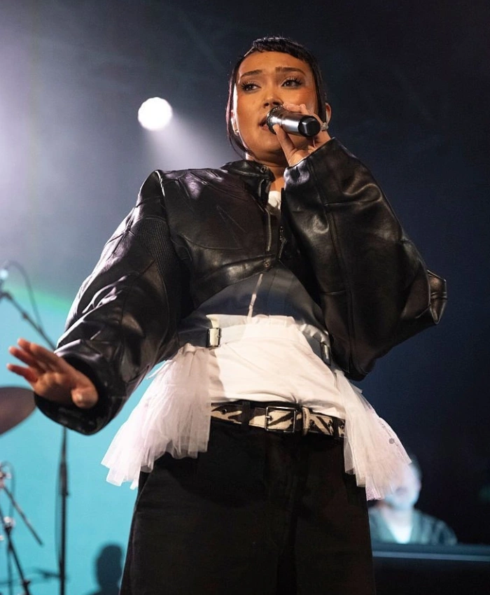 O2 Academy Birmingham Concert Joy Crookes Black Leather Jacket