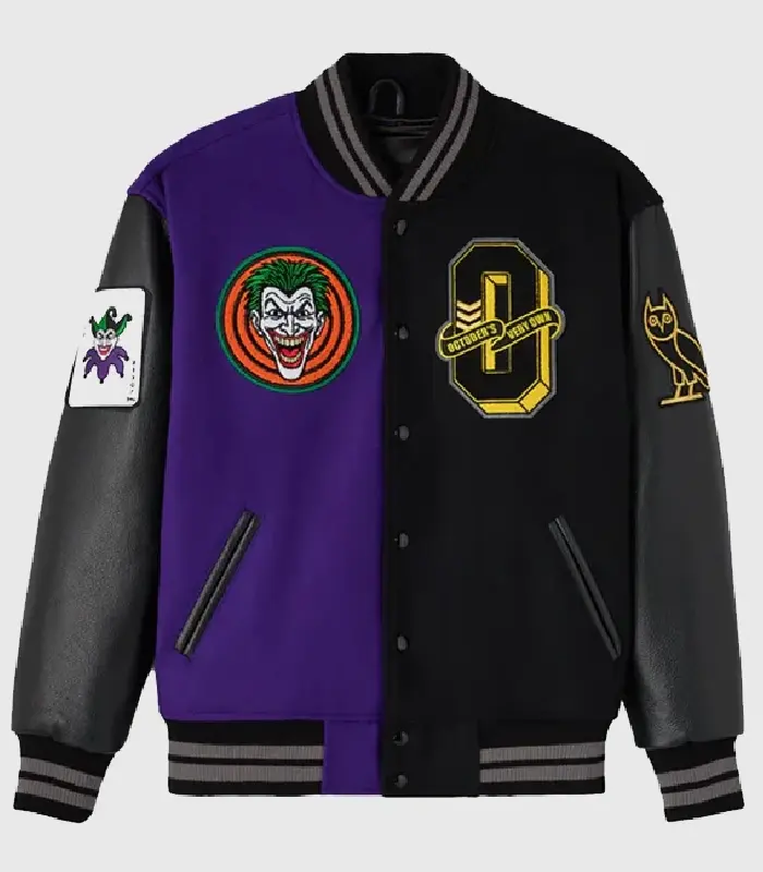 OVO Batman X The Joker Split Varsity Jackt