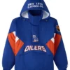 OVO Edmonton Oilers Hooded Half Zip Royal Jacket