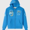 OVO Los Angeles Chargers Waffle Lined Hoodie Blue