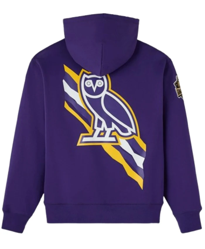 OVO Los Angeles Lakers Purple Fleece Hoodie