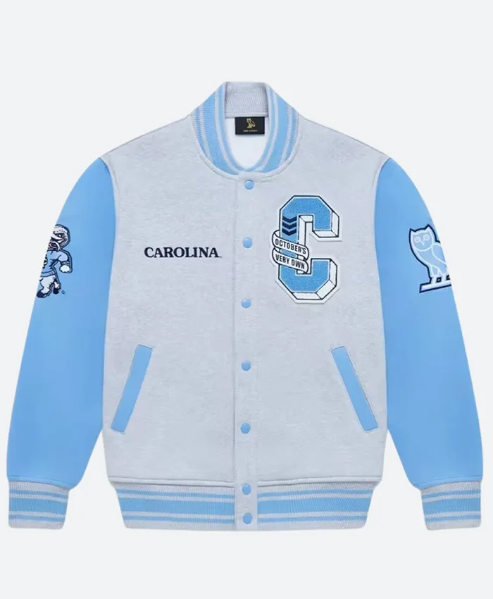 OVO X Drake North Carolina Sky Blue And Grey Jacket