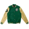 Oakland Athletics Green And Beige Letterman Varsity Jacket
