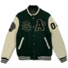 Oakland Athletics Green And Off White Varsity Jacket