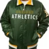 Oakland Athletics Green Full Zip Bomber Jacket