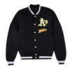 Oakland Athletics Logo Select Black Varsity Jacket