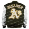 Oakland Athletics Print Animal Varsity Jacket