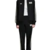 Oasis X Adidas 2025 White Stipped Black Tracksuit For Men And Women